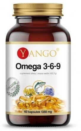 Yango, Omega 3-6-9 1388 мг 60 капсул жирные кислоты
Yango, Omega 3-6-9 1388 мг 60 капсул жирные кислоты
