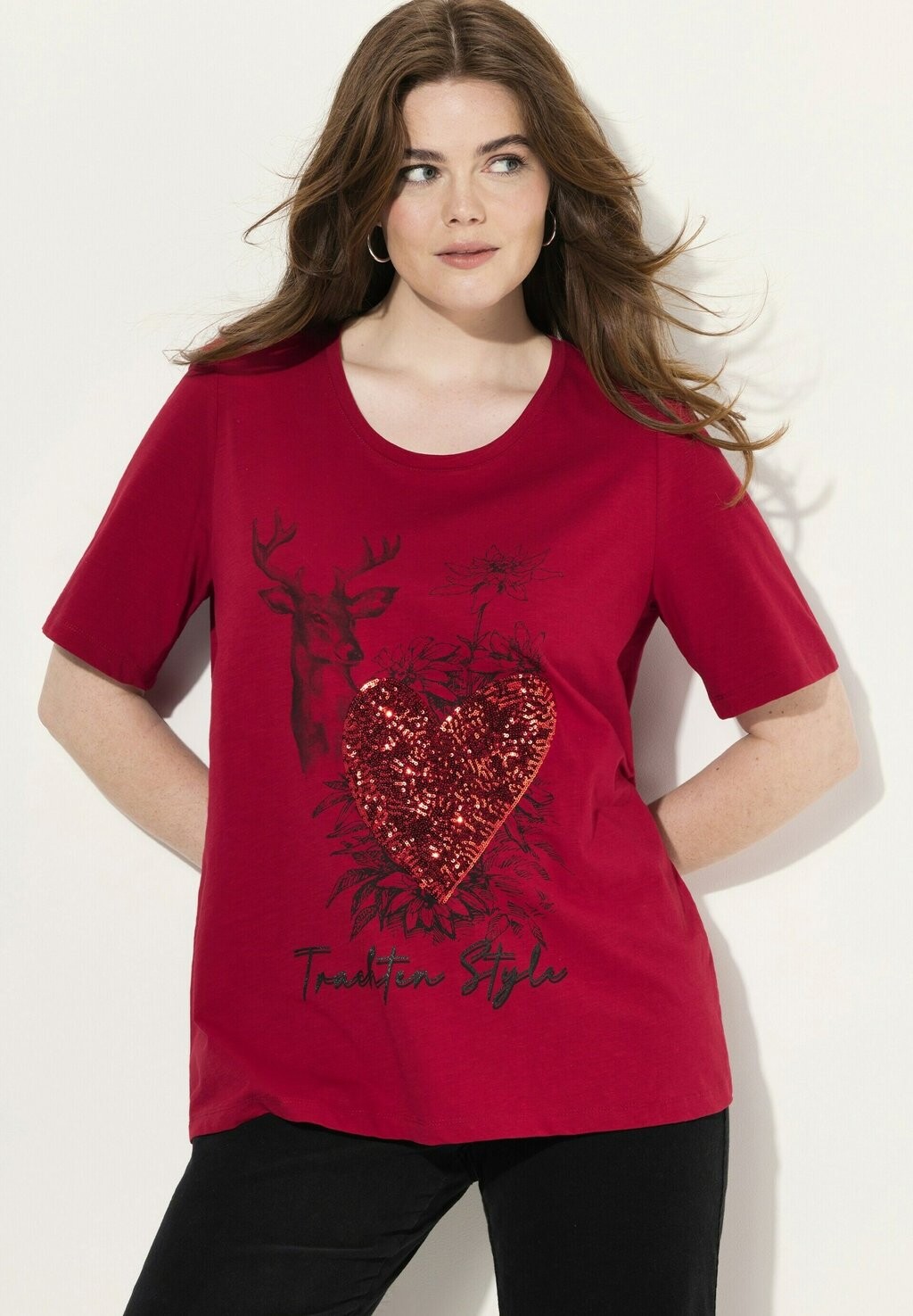 Футболка с принтом Ulla Popken, красный
Футболка с принтом Ulla Popken, красный