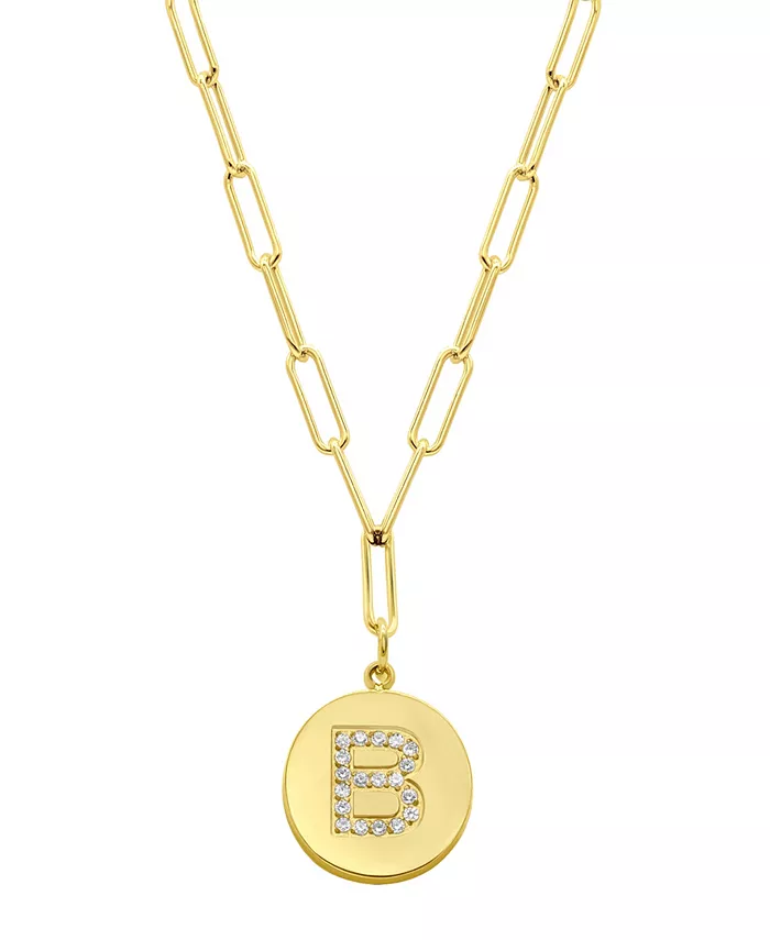 Ожерелье-скрепка с инициалами в форме диска, устойчивое к потускнению, позолоченное 14 карат ADORNIA, желтый
Ожерелье-скрепка с инициалами в форме диска, устойчивое к потускнению, позолоченное 14 карат ADORNIA, желтый