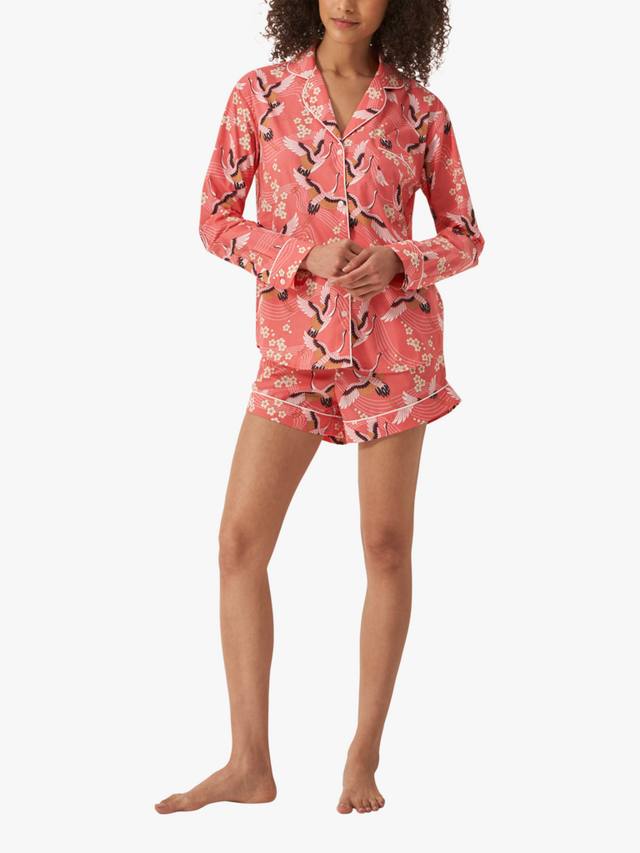 Пижама с принтом журавля из органического хлопка: рубашка и шорты myza, Coral/Orange
Пижама с принтом журавля из органического хлопка: рубашка и шорты myza, Coral/Orange