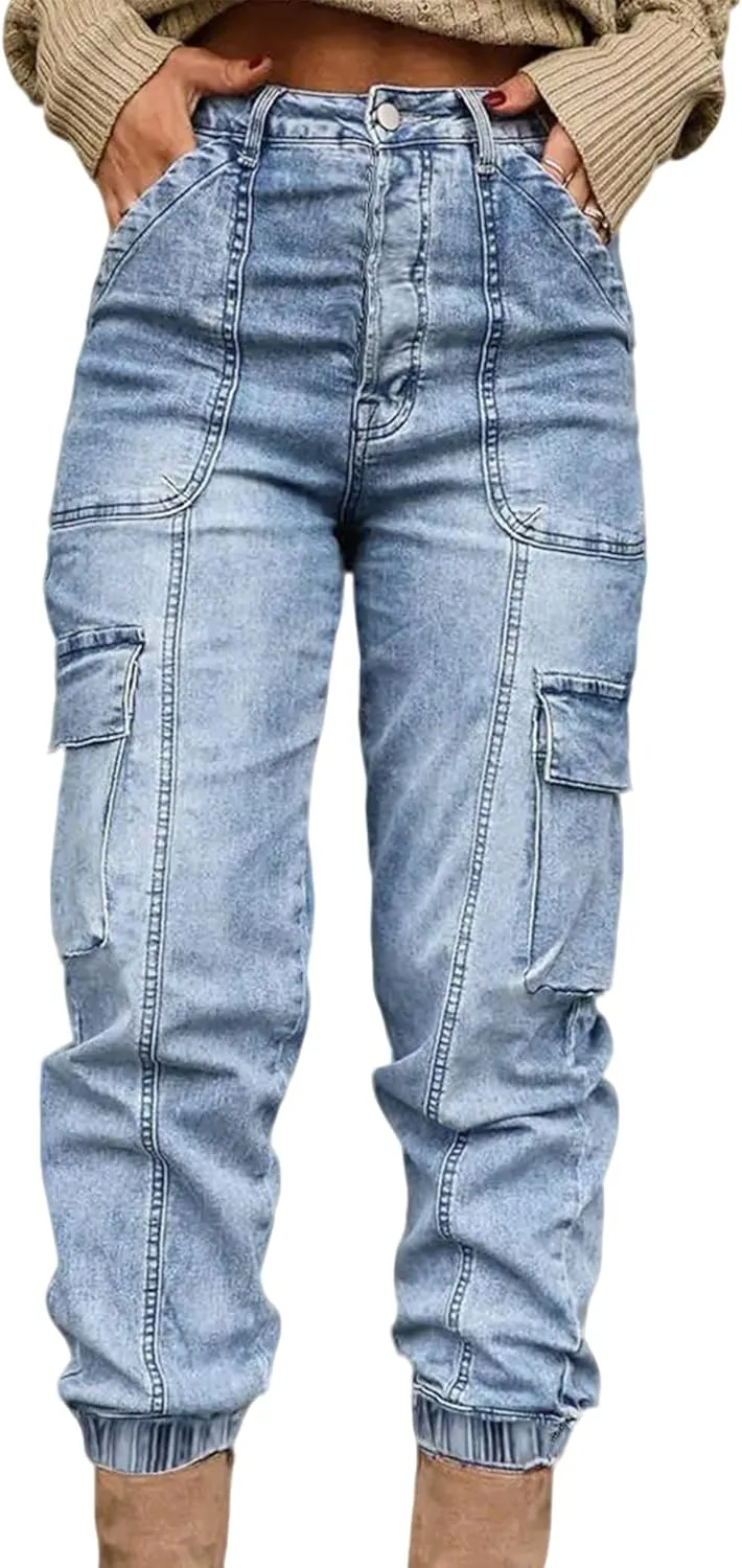 Женские винтажные укороченные карго джинсы с высокой талией Xadsfeel
Женские винтажные укороченные карго джинсы с высокой талией Xadsfeel