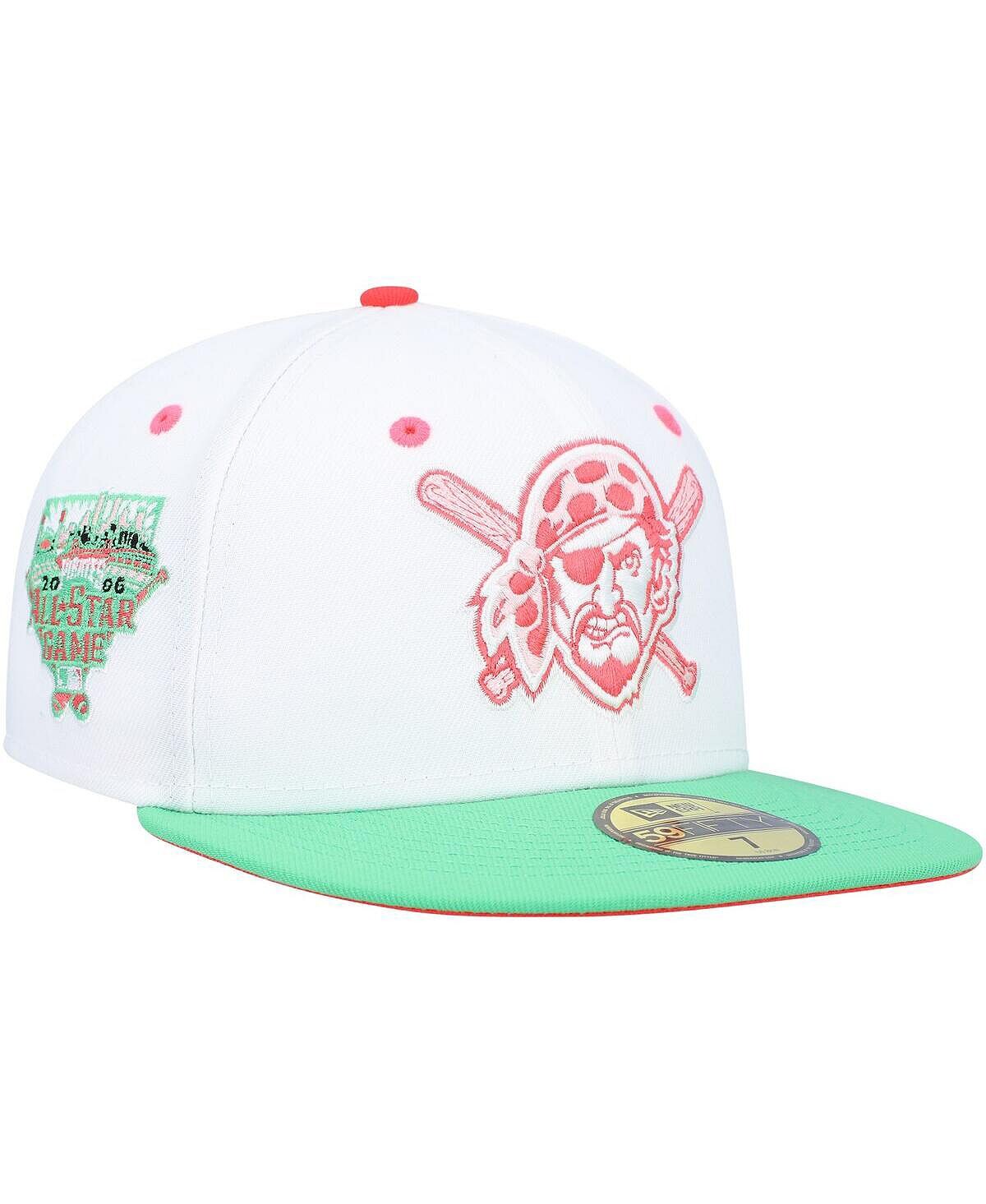Мужская белая, зеленая приталенная шляпа Pittsburgh Pirates Watermelon Lolli 59FIFTY New Era
Мужская белая, зеленая приталенная шляпа Pittsburgh Pirates Watermelon Lolli 59FIFTY New Era