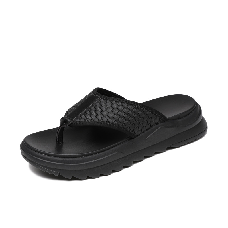 Devanro Мужские черные шлепанцы с износостойкой строчкой
Devanro Мужские черные шлепанцы с износостойкой строчкой