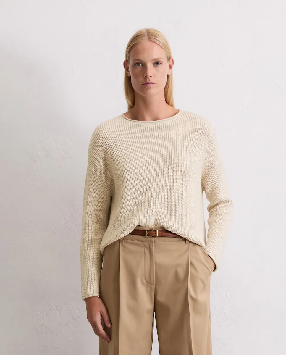 Женский свитер оверсайз DfC из органического хлопка плотного переплетения MARC O'POLO, бежевый
Женский свитер оверсайз DfC из органического хлопка плотного переплетения MARC O'POLO, бежевый