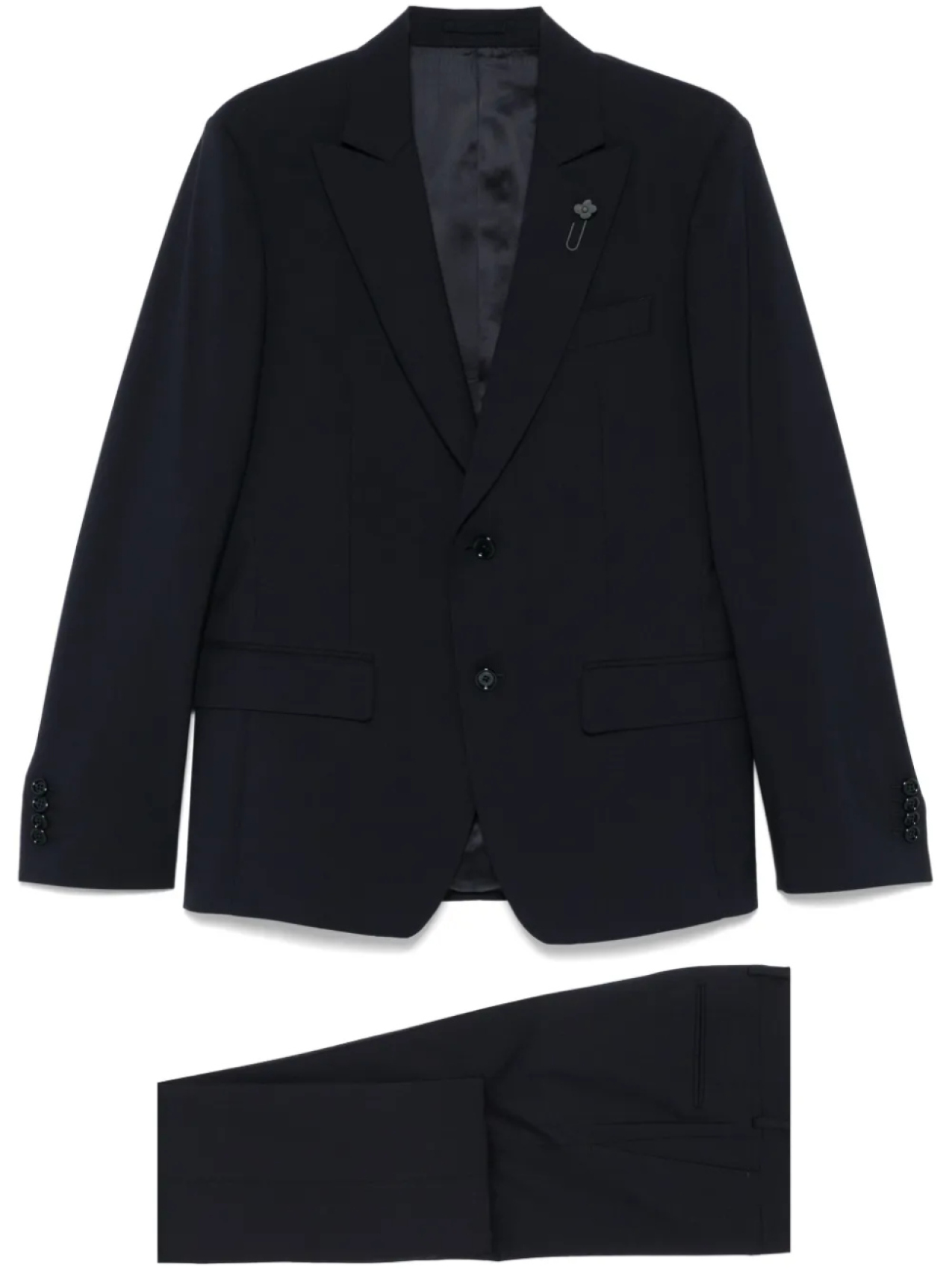 Lardini костюм с брошью, синий
Lardini костюм с брошью, синий