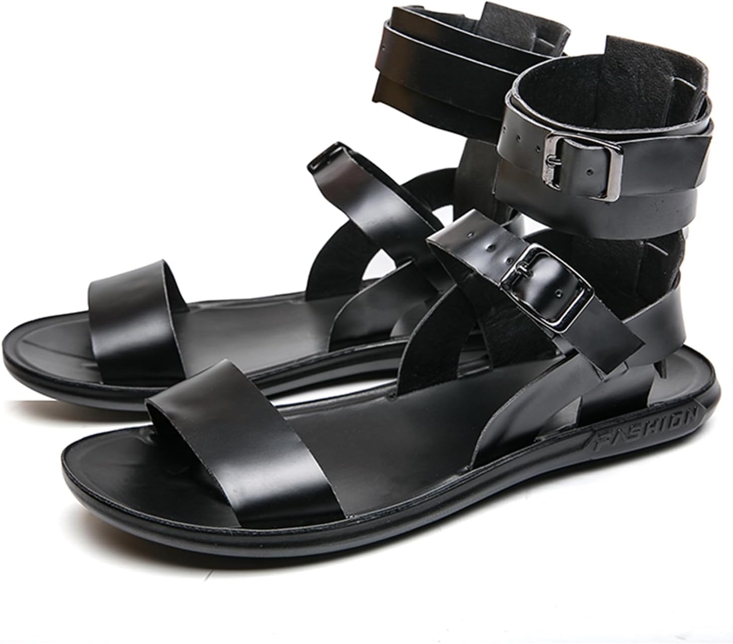 Мужские гладиаторские сандалии Dacnakby, черные кожаные сандалии с ремешком на щиколотке, двойной пряжкой, повседневные, нескользящие, дышащие, высокие для улицы и пляжа
Мужские гладиаторские сандалии Dacnakby, черные кожаные сандалии с ремешком на щиколотке, двойной пряжкой, повседневные, нескользящие, дышащие, высокие для улицы и пляжа