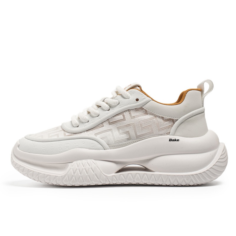 BAKE Антискользящие износостойкие мужские кэжуал кеды низкие белые, цвет White
BAKE Антискользящие износостойкие мужские кэжуал кеды низкие белые, цвет White