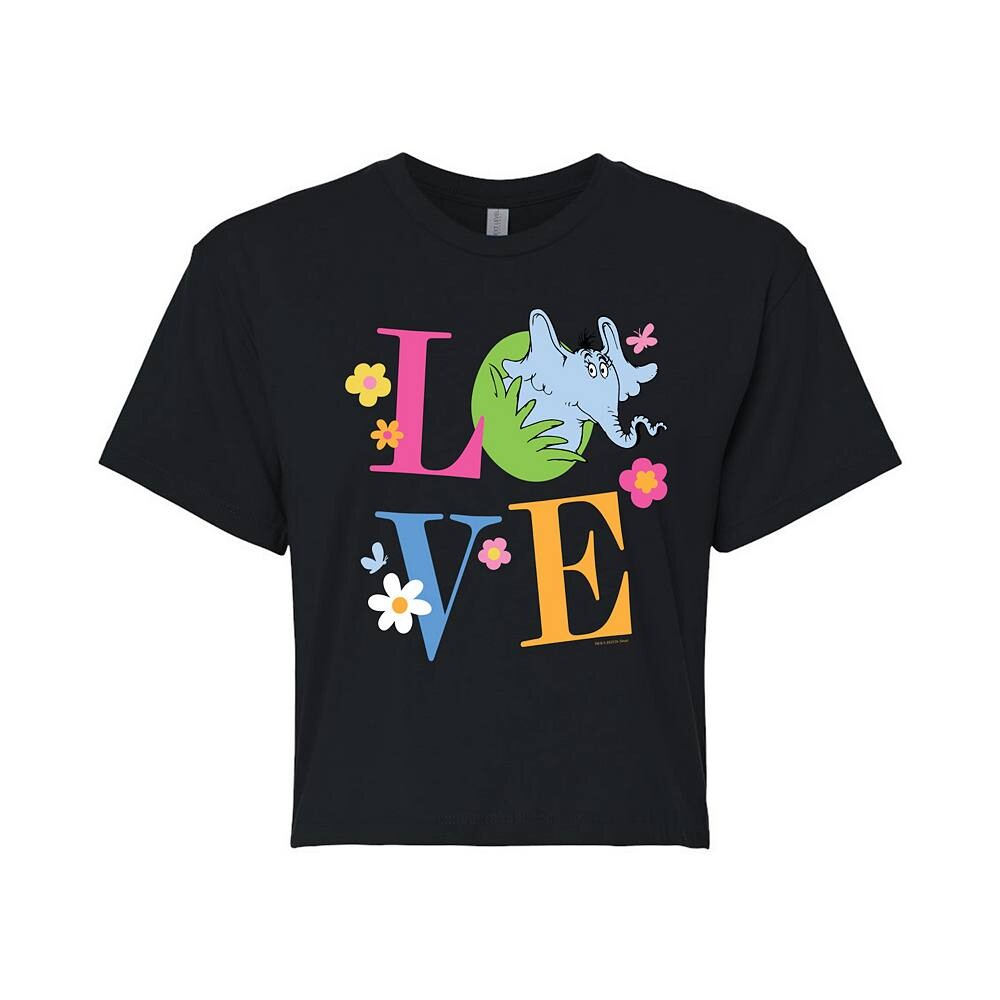 Укороченная футболка с рисунком Dr. Seuss Horton Love для юниоров Licensed Character, черный
Укороченная футболка с рисунком Dr. Seuss Horton Love для юниоров Licensed Character, черный