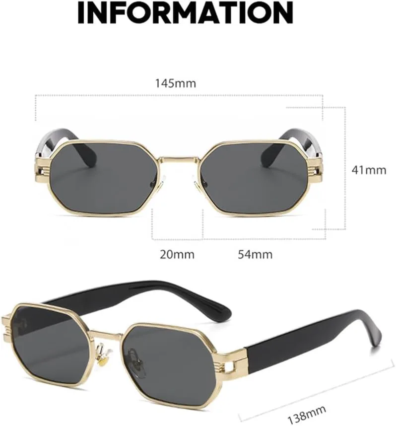 Модные стильные солнцезащитные очки для женщин в стиле панк, винтажные солнцезащитные очки для мужчин в стиле стимпанк, защита от ультрафиолета UV400 MTZJH, Black
Модные стильные солнцезащитные очки для женщин в стиле панк, винтажные солнцезащитные очки для мужчин в стиле стимпанк, защита от ультрафиолета UV400 MTZJH, Black