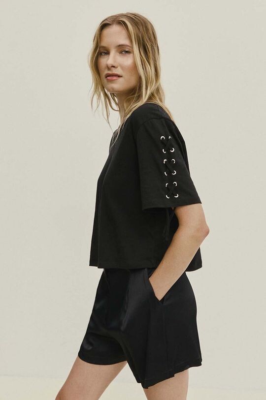 Хлопковая футболка Answear Lab, черный
Хлопковая футболка Answear Lab, черный