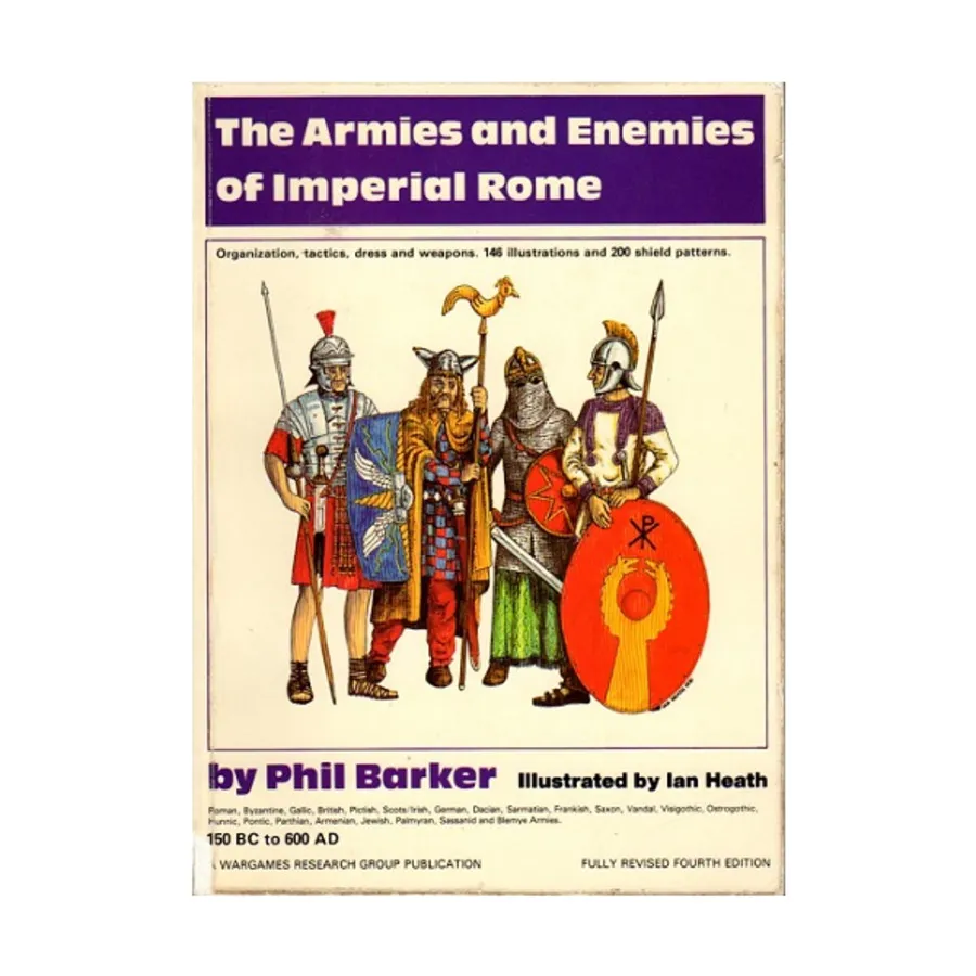 Армии и враги Имперского Рима, (4-е издание), Historical Miniature Rules - Army Lists (Wargames Research Group)
Армии и враги Имперского Рима, (4-е издание), Historical Miniature Rules - Army Lists (Wargames Research Group)