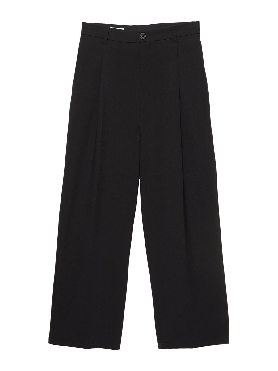 Обычные плиссированные брюки Pull&Bear, черный
Обычные плиссированные брюки Pull&Bear, черный