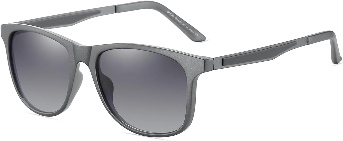 Поляризованные солнцезащитные очки DUCO для мужчин и женщин с градиентными линзами, подходящие для езды на велосипеде, бега и вождения, модель 3030, Gunmetal
Поляризованные солнцезащитные очки DUCO для мужчин и женщин с градиентными линзами, подходящие для езды на велосипеде, бега и вождения, модель 3030, Gunmetal