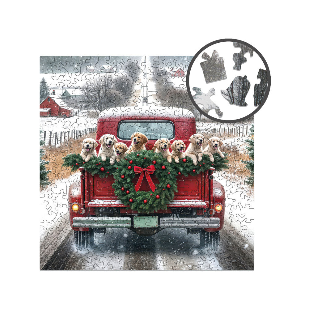 Пазл деревянный - Рождество - Путешествующие собаки - 250 шт. Milliwood
Пазл деревянный - Рождество - Путешествующие собаки - 250 шт. Milliwood