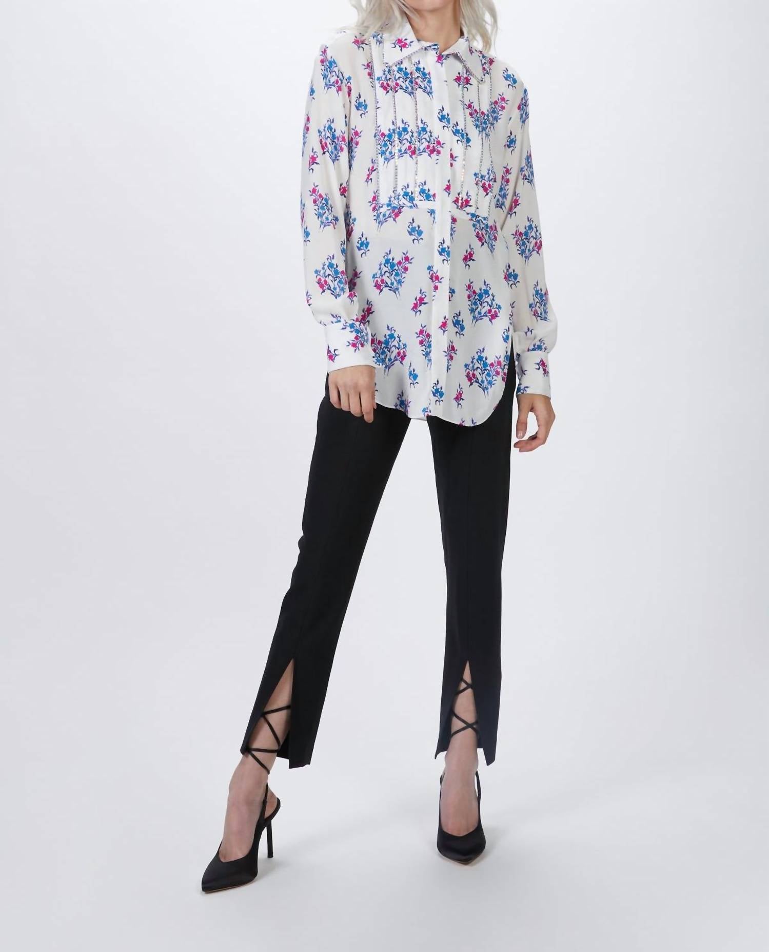 Высокие узкие брюки в черном твиле Smythe
Высокие узкие брюки в черном твиле Smythe