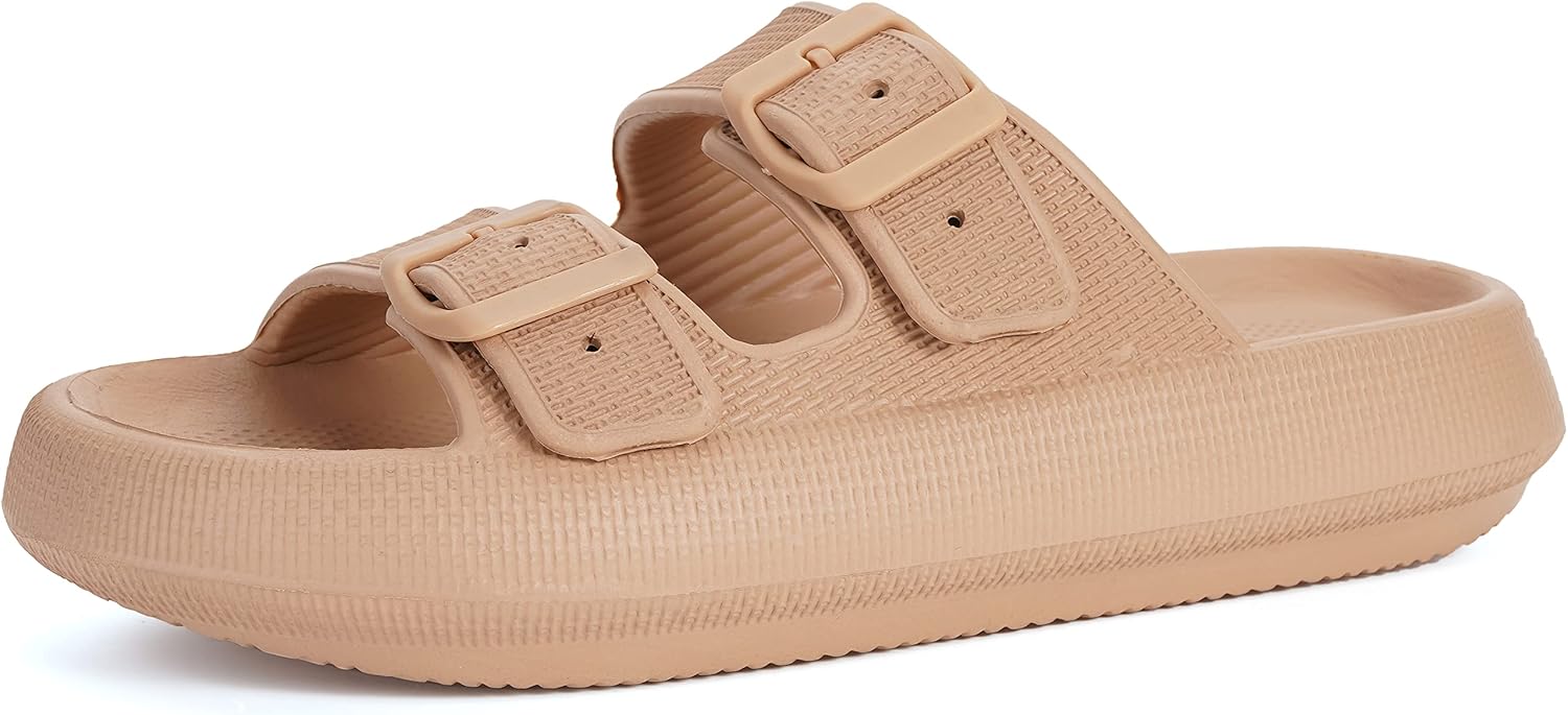 Тапочки BRONAX для женщин и мужчин, Регулируемые шлепанцы с двойной пряжкой для душа, Сандалии с утолщенной мягкой подошвой, коричневый
Тапочки BRONAX для женщин и мужчин, Регулируемые шлепанцы с двойной пряжкой для душа, Сандалии с утолщенной мягкой подошвой, коричневый