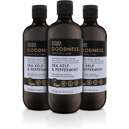 Натуральный гель для душа Goodness Sea Kelp & Peppermint 500 мл, Baylis & Harding
Натуральный гель для душа Goodness Sea Kelp & Peppermint 500 мл, Baylis & Harding