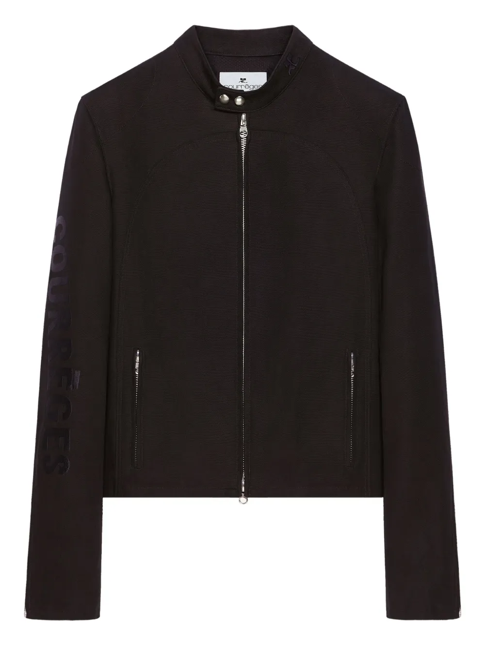 Бомбер на молнии Courrèges, черный
Бомбер на молнии Courrèges, черный