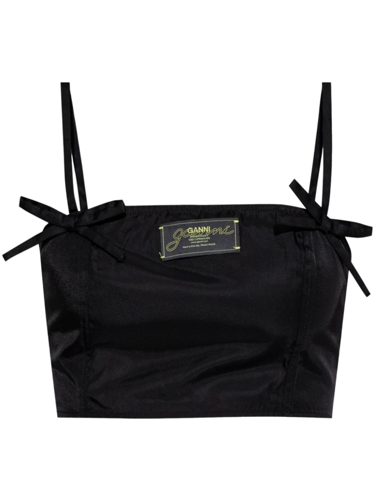 GANNI топ на бретелях, черный
GANNI топ на бретелях, черный