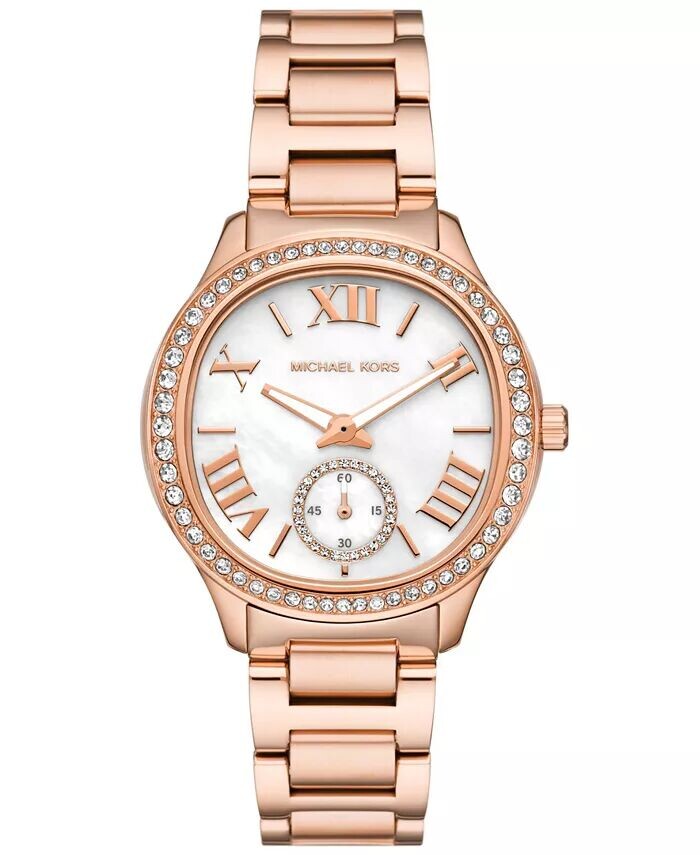 Женские часы Sage с тремя стрелками из нержавеющей стали цвета розового золота, 38 мм Michael Kors, розовый
Женские часы Sage с тремя стрелками из нержавеющей стали цвета розового золота, 38 мм Michael Kors, розовый
