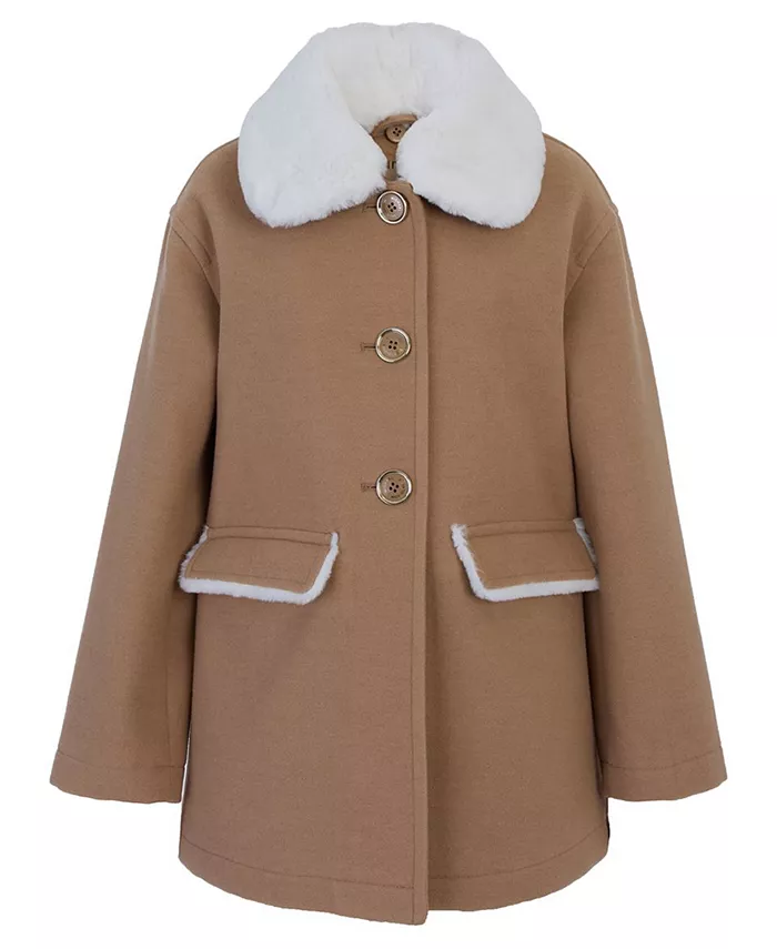 Куртка из искусственной шерсти с капюшоном и воротником для малышей и маленьких девочек Michael Kors, коричневый/бежевый
Куртка из искусственной шерсти с капюшоном и воротником для малышей и маленьких девочек Michael Kors, коричневый/бежевый