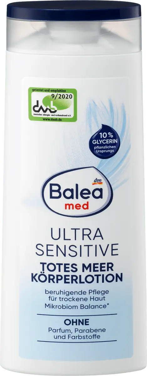 Лосьон для тела Ultra Sensitive Мертвое море 300мл Balea 
Лосьон для тела Ultra Sensitive Мертвое море 300мл Balea