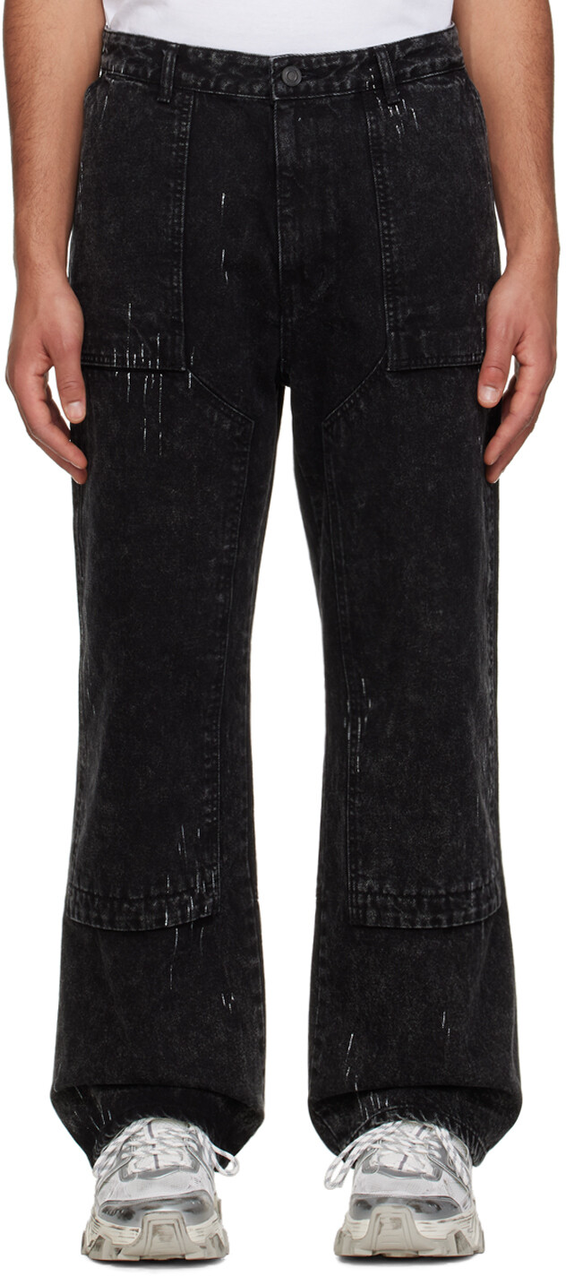 Черные джинсы с брызгами краски Juun.J
Черные джинсы с брызгами краски Juun.J