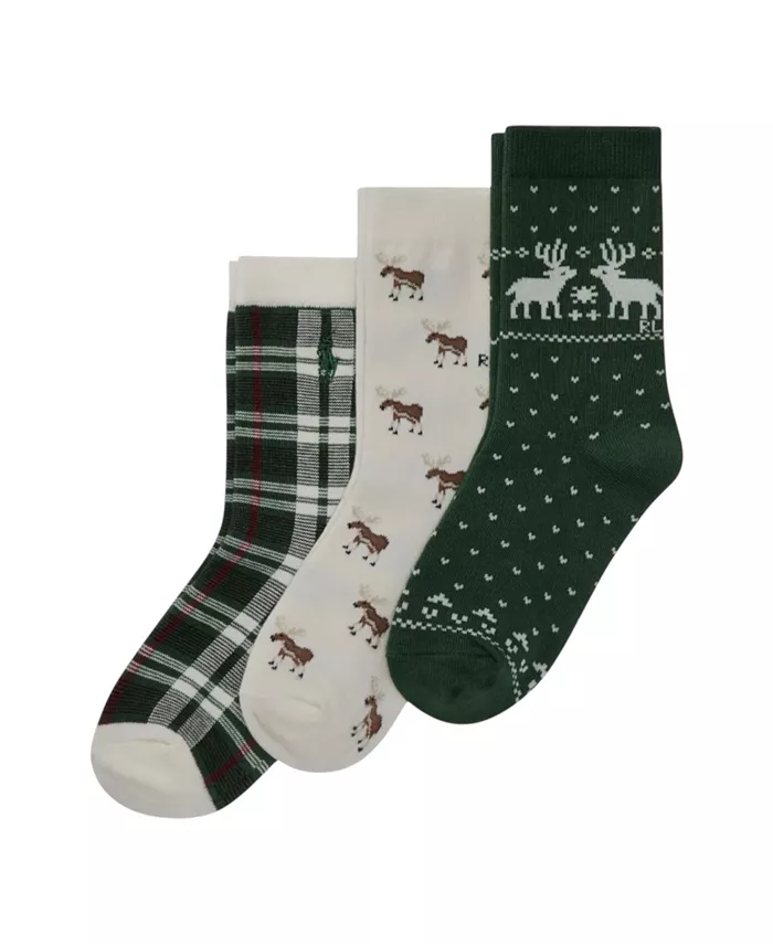 Набор из 3 пар вышитых носков для мальчиков Little and Big Boys Polo Ralph Lauren, зеленый
Набор из 3 пар вышитых носков для мальчиков Little and Big Boys Polo Ralph Lauren, зеленый