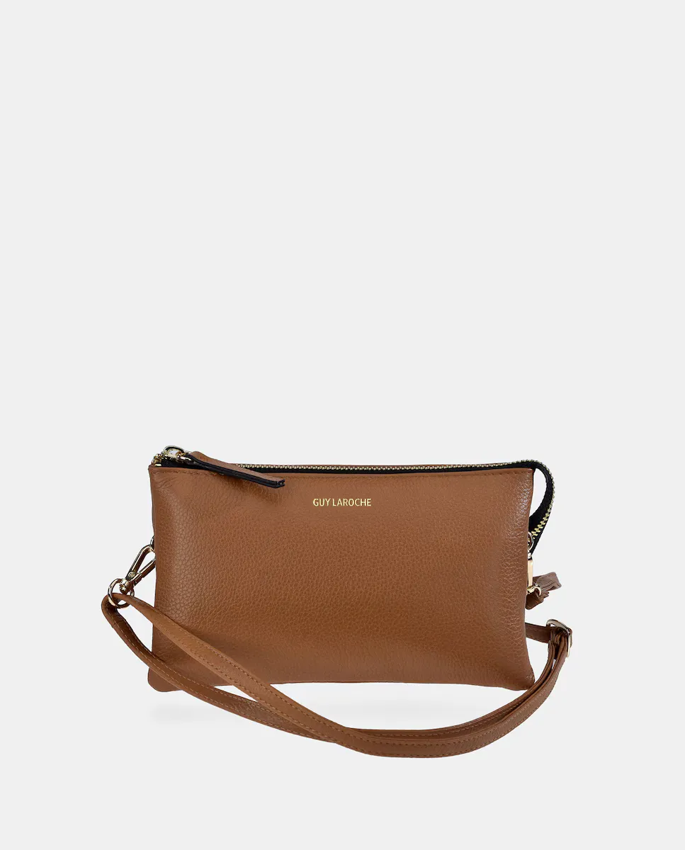 Прямоугольный кожаный кросс-боди Guy Laroche, коричневый
Прямоугольный кожаный кросс-боди Guy Laroche, коричневый