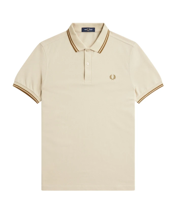 Классическая рубашка-поло с двойной отделкой Fred Perry, бежевый
Классическая рубашка-поло с двойной отделкой Fred Perry, бежевый