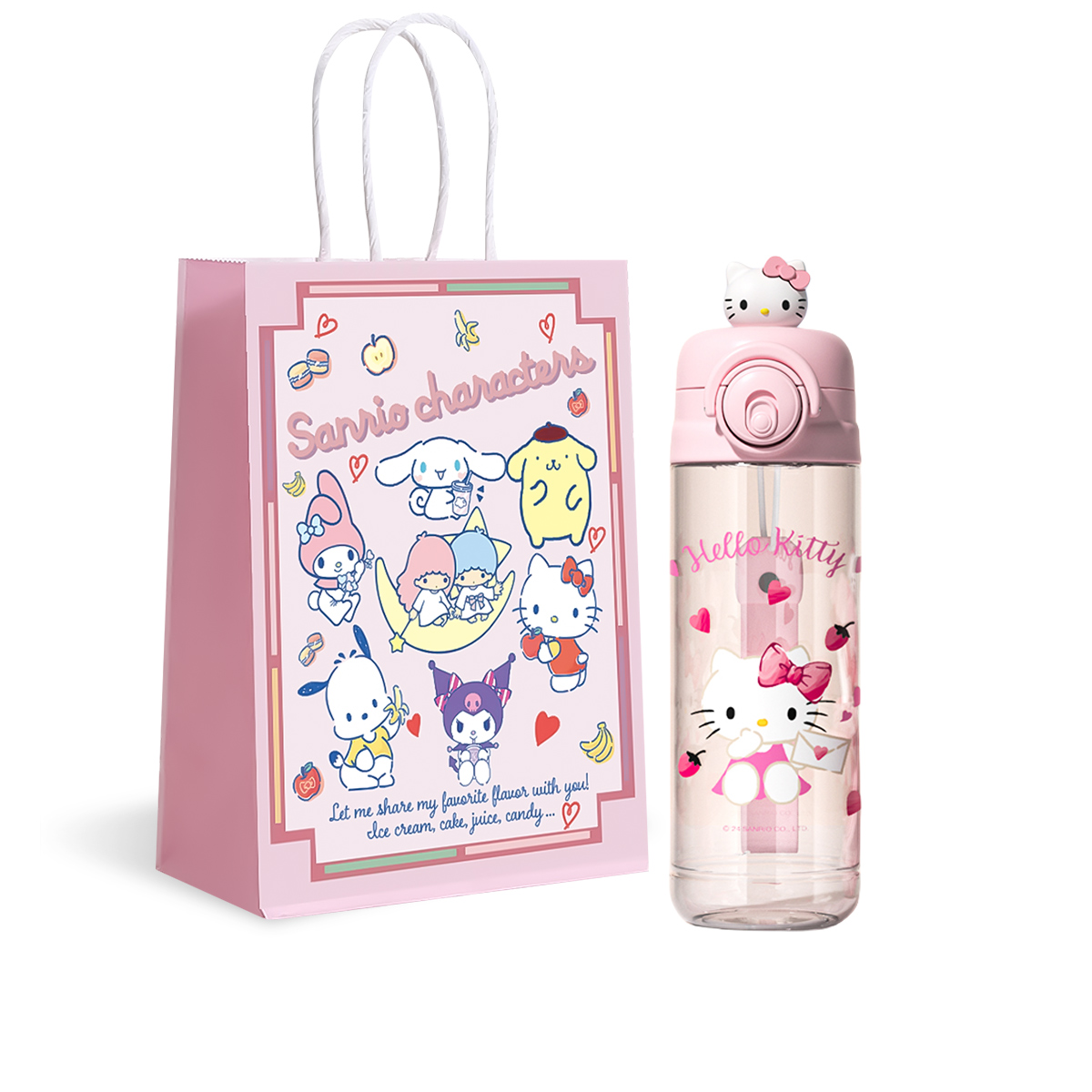 Пластиковые стаканы для воды 580ml Sanrio, розовый
Пластиковые стаканы для воды 580ml Sanrio, розовый