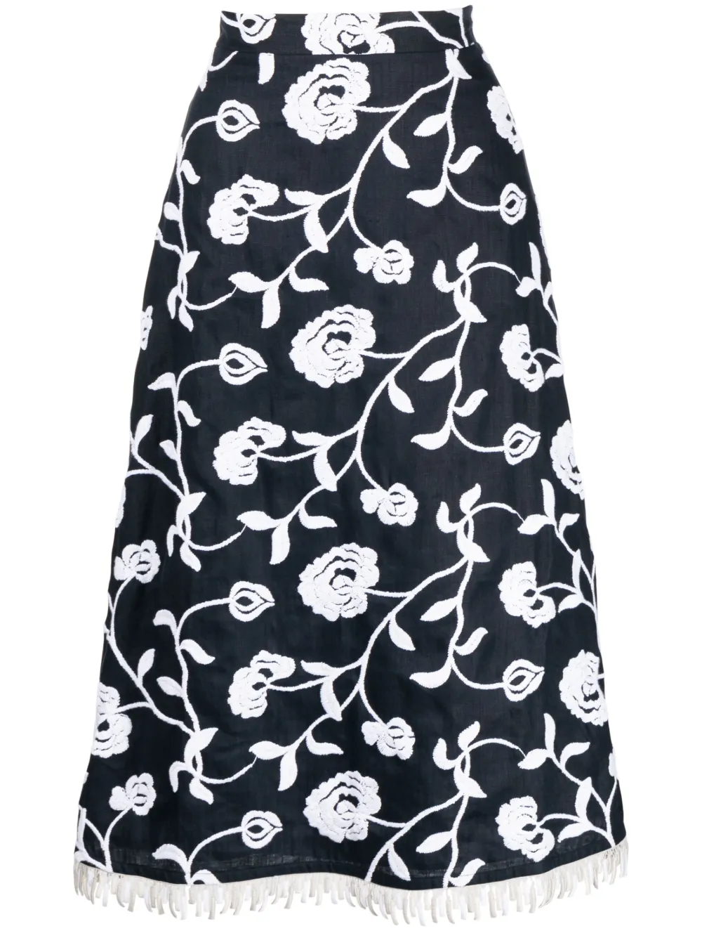Юбка миди А-силуэта с цветочной вышивкой Silvia Tcherassi, синий
Юбка миди А-силуэта с цветочной вышивкой Silvia Tcherassi, синий