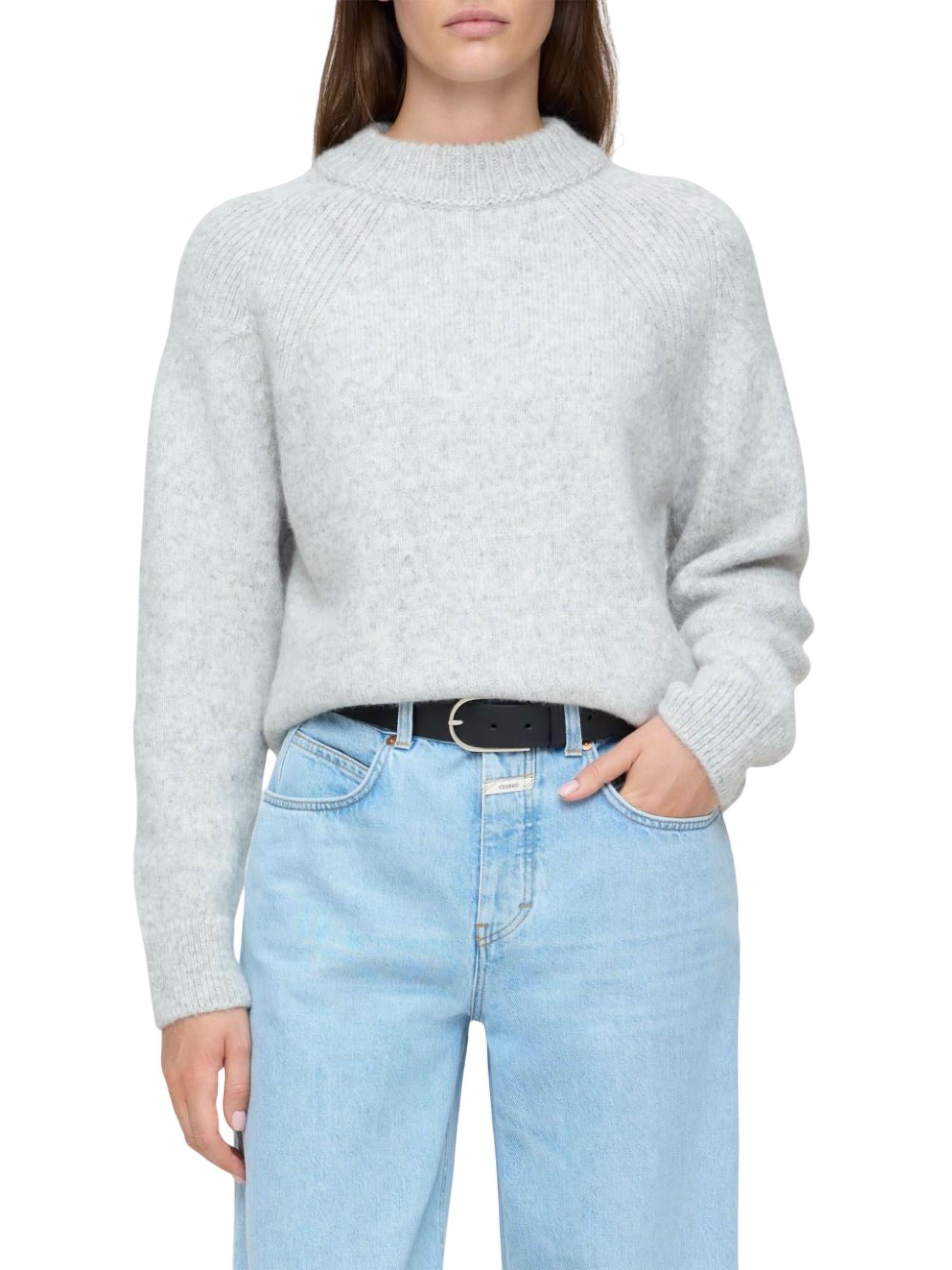 Свитер с круглым вырезом и длинными рукавами в светло-сером меланже CLOSED, светло-серый
Свитер с круглым вырезом и длинными рукавами в светло-сером меланже CLOSED, светло-серый