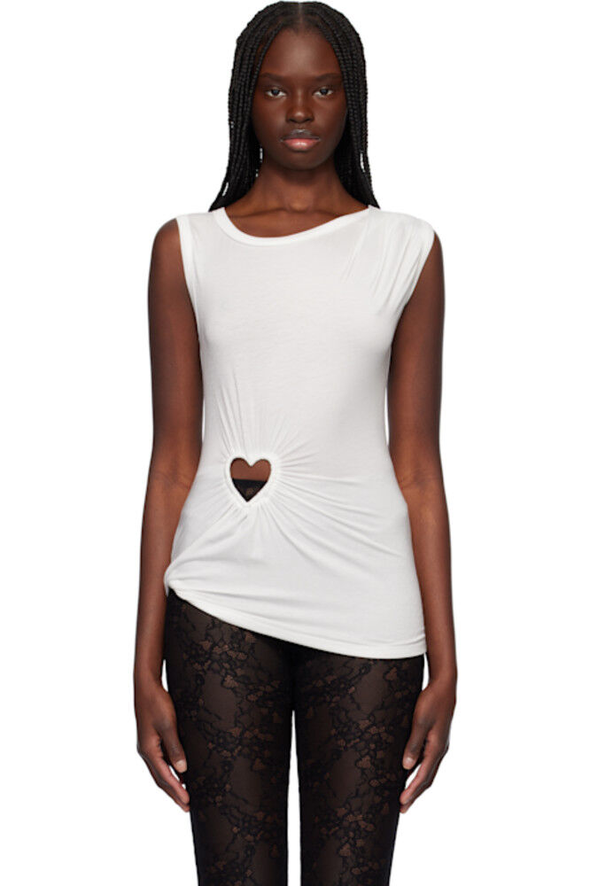 Белая майка в форме сердца AMBUSH
Белая майка в форме сердца AMBUSH