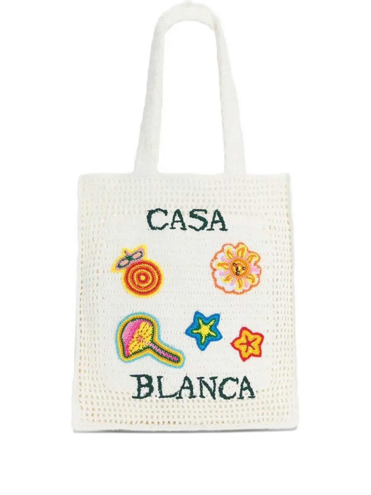 Большая сумка-тоут, связанная крючком Casablanca, белый
Большая сумка-тоут, связанная крючком Casablanca, белый