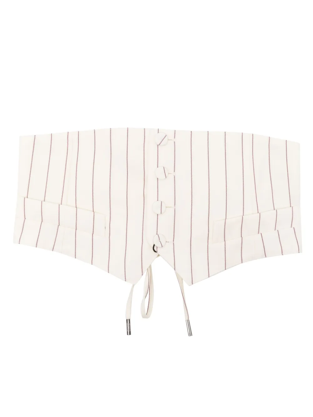 Пояс из смесовой шерсти в тонкую полоску Jean Paul Gaultier, нейтральный
Пояс из смесовой шерсти в тонкую полоску Jean Paul Gaultier, нейтральный