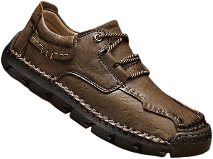 Мужские повседневные туфли на толстой прошитой подошве, модные низкие лоферы на шнуровке - стильные и подходят для повседневной носки на работе и в деловых ситуациях Hoalox, хаки
Мужские повседневные туфли на толстой прошитой подошве, модные низкие лоферы на шнуровке - стильные и подходят для повседневной носки на работе и в деловых ситуациях Hoalox, хаки