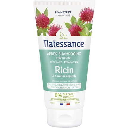 Кондиционер с натуральным касторовым маслом и растительным кератином 150 мл Natessance
Кондиционер с натуральным касторовым маслом и растительным кератином 150 мл Natessance
