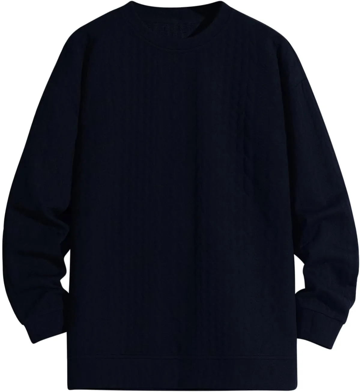 Мужской свитер с круглым вырезом, свободный крой, легкий, классический, кабельная вязка QUNPIU
Мужской свитер с круглым вырезом, свободный крой, легкий, классический, кабельная вязка QUNPIU