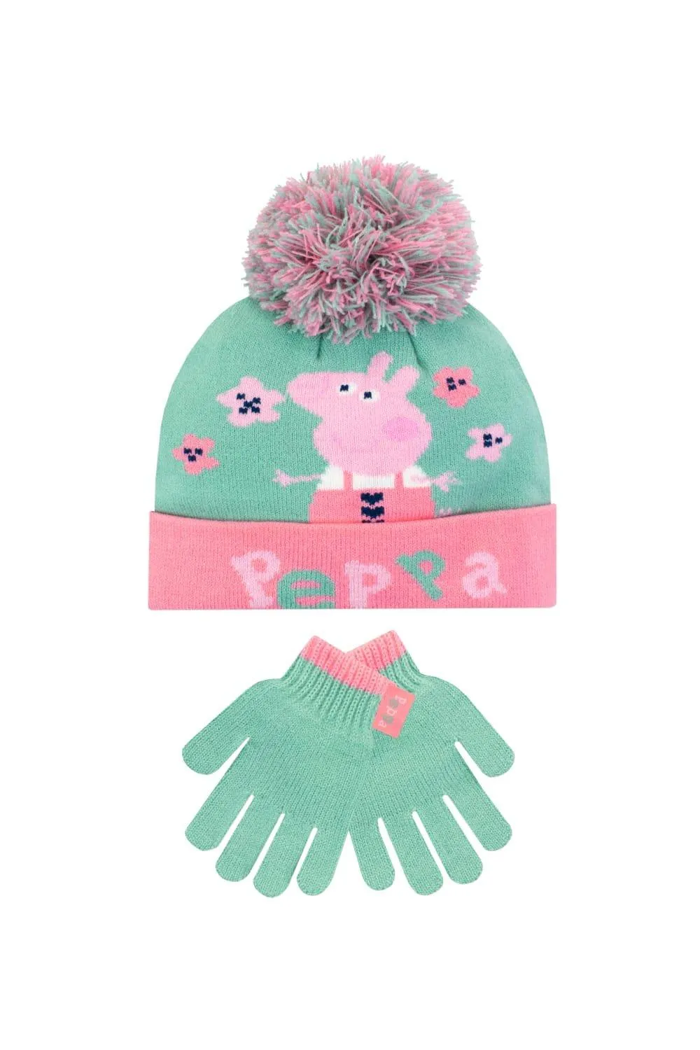 Детский комплект шапки и перчаток Peppa Pig, зеленый
Детский комплект шапки и перчаток Peppa Pig, зеленый
