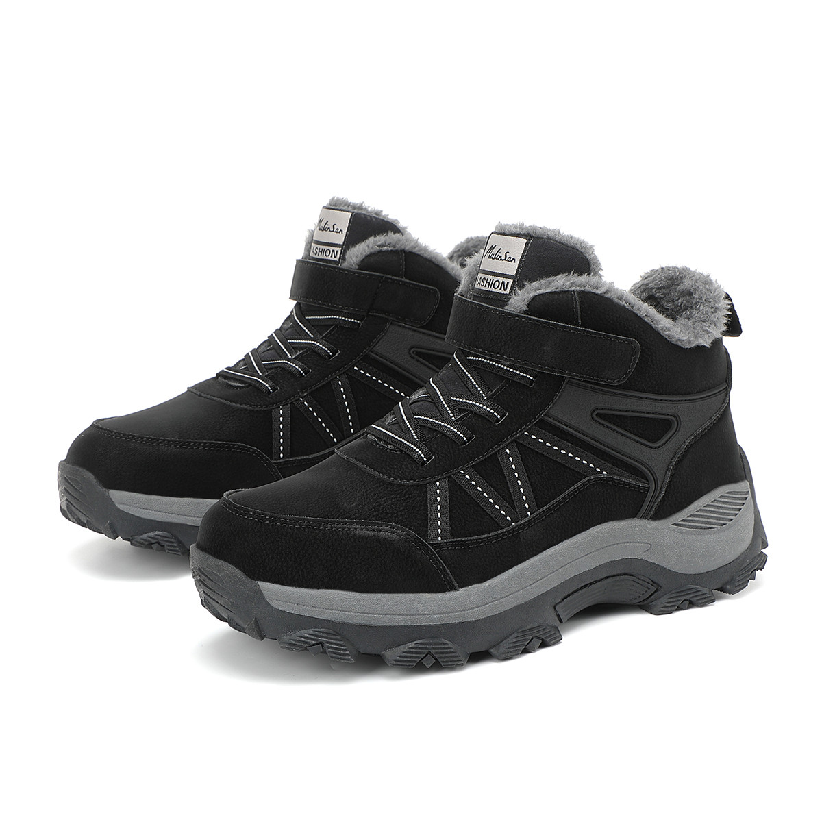 Mulinsen Мужские зимние ботинки, черно-серые
Mulinsen Мужские зимние ботинки, черно-серые