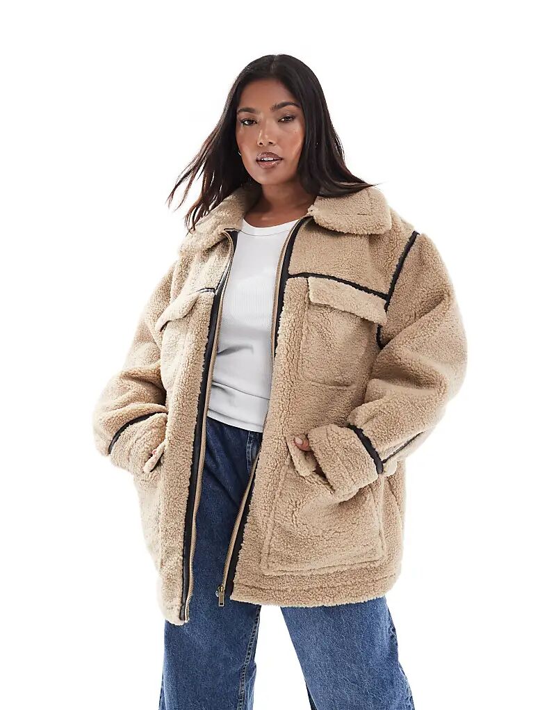 Куртка средней длины из искусственного меха ASOS DESIGN Curve, цвет «каменный»
Куртка средней длины из искусственного меха ASOS DESIGN Curve, цвет «каменный»