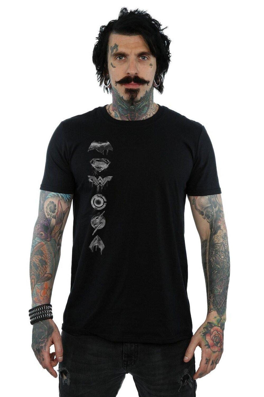 Хлопковая футболка с логотипом Justice League, черный
Хлопковая футболка с логотипом Justice League, черный