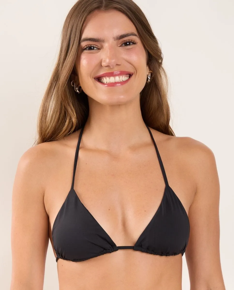 Мягкий однотонный треугольный верх бикини Río de Sol, черный
Мягкий однотонный треугольный верх бикини Río de Sol, черный