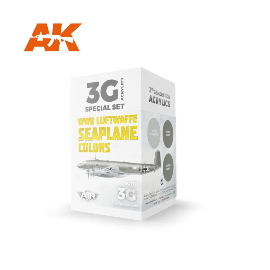 Цвета гидросамолетов Люфтваффе времен Второй мировой войны, 3rd Gen Acrylic Special Set
Цвета гидросамолетов Люфтваффе времен Второй мировой войны, 3rd Gen Acrylic Special Set