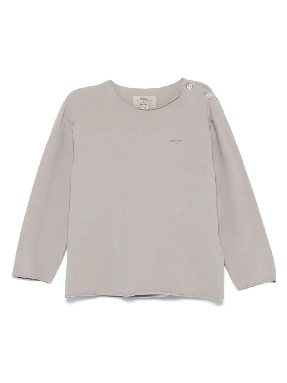 Футболка с вышитым логотипом TEDDY & MINOU, серый
Футболка с вышитым логотипом TEDDY & MINOU, серый