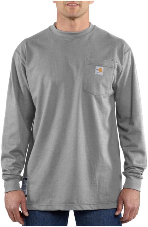 Carhartt мужская огнестойкая футболка Force Cotton с длинным рукавом, Light Gray
Carhartt мужская огнестойкая футболка Force Cotton с длинным рукавом, Light Gray