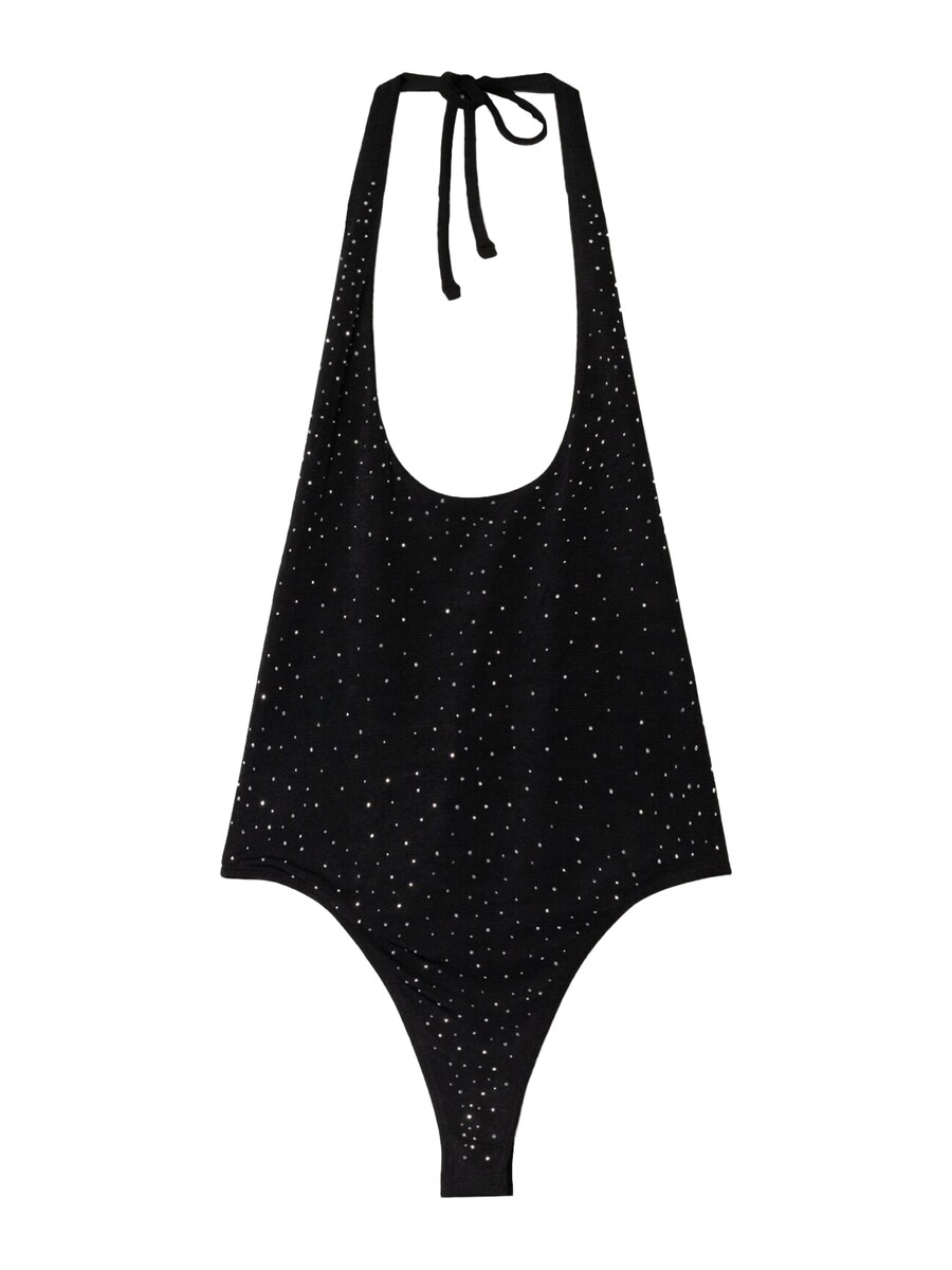 Боди Bershka, черный
Боди Bershka, черный