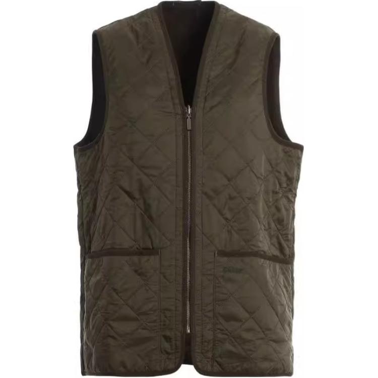 Стеганый жилет на молнии BARBOUR, зеленый
Стеганый жилет на молнии BARBOUR, зеленый