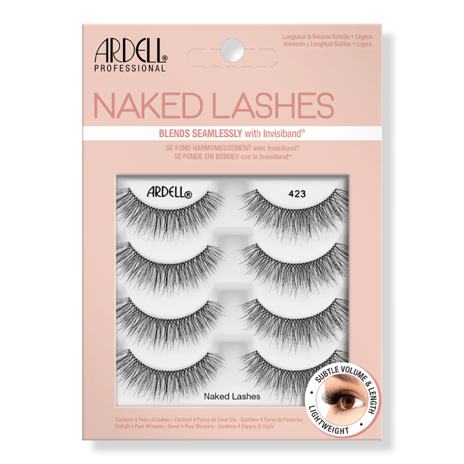 Накладные ресницы Naked #423, мультипак Ardell
Накладные ресницы Naked #423, мультипак Ardell